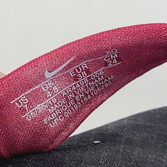 Nike Women's Red Black Ultra Comfort 3 Slip-On Casual Thong Sandal Size 7 - Picture 6 of 7